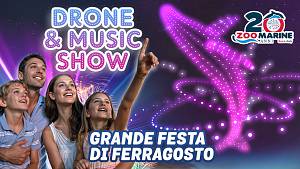 Oltre 250 droni nel cielo sopra a  zoomarine. a ferragosto arriva drone & music show,
